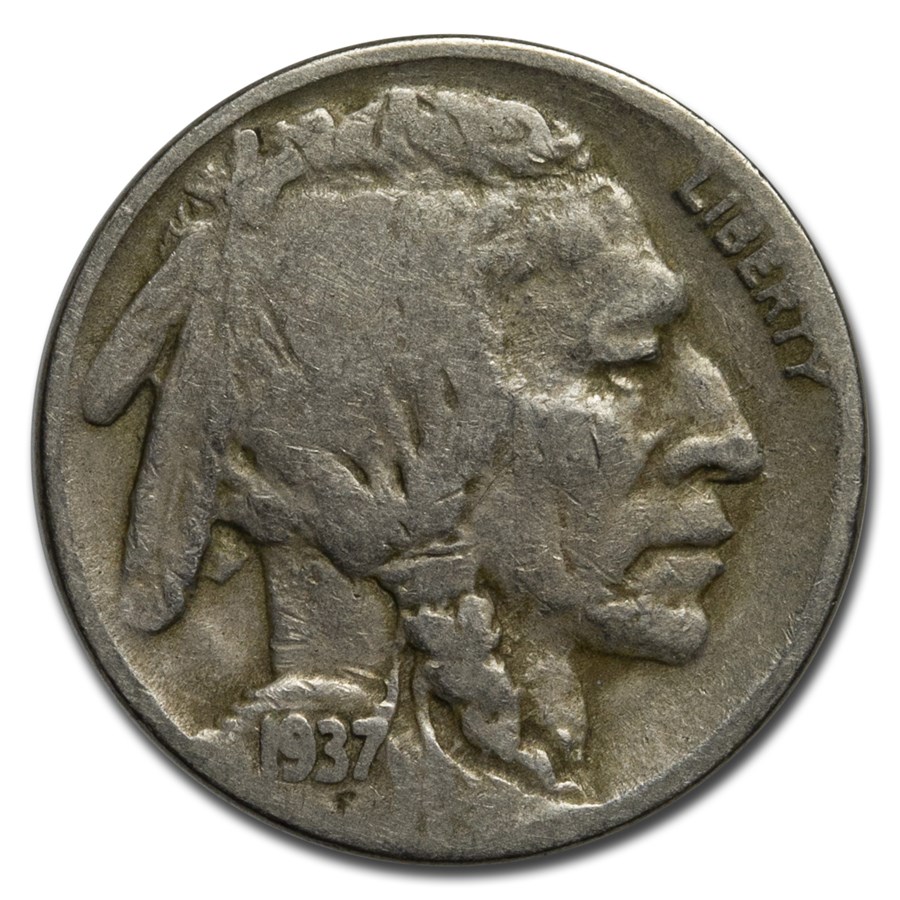 1937-D 3-Legged Buffalo Nickel Fine