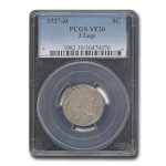 1937-D 3 Legged Buffalo Nickel VF-30 PCGS