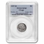 1937-D 3 Legged Buffalo Nickel XF-40 PCGS