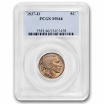 1937-D Buffalo Nickel MS-66 PCGS