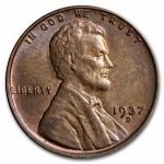 1937-D Lincoln Cent AU