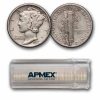 1937-D Mercury Dime 50-Coin Roll Avg Circ