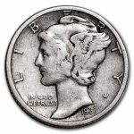 1937-D Mercury Dime Good/VF