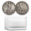 1937-D Walking Liberty Halves 20-Coin Roll Avg Circ