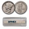 1937 Mercury Dime 50-Coin Roll Avg Circ