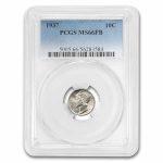 1937 Mercury Dime MS-66 PCGS (FB)