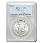 1937 Roanoke Island, North Carolina Half Dollar MS-65 PCGS