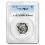 1937-S Buffalo Nickel MS-65 PCGS