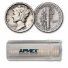 1937-S Mercury Dime 50-Coin Roll Avg Circ