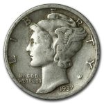 1937-S Mercury Dime XF
