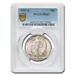 1937-S Walking Liberty Half Dollar MS-67 PCGS