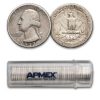 1937-S Washington Quarter 40-Coin Roll Avg Circ