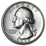 1937-S Washington Quarter AU