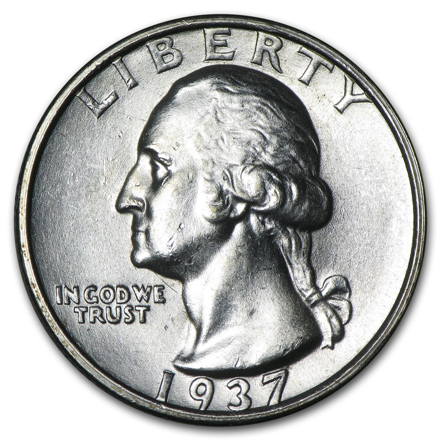 1937-S Washington Quarter AU