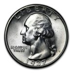 1937-S Washington Quarter BU