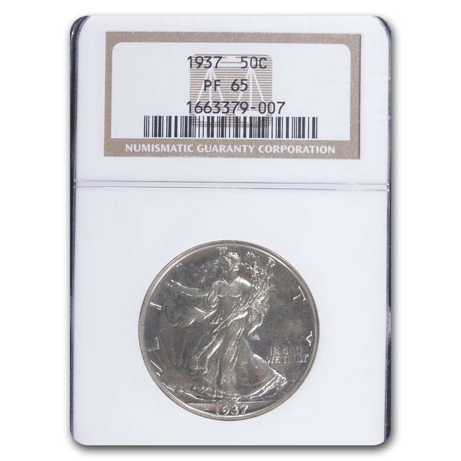 1937 Walking Liberty Half Dollar PF-65 NGC
