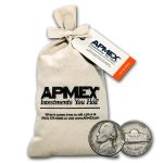 1938-1959 Jefferson Nickel 1000 Count Bag Avg Circ