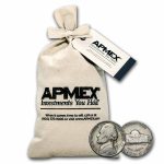 1938-1959 Jefferson Nickel 4000 Count Bag Avg Circ