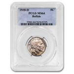 1938-D Buffalo Nickel MS-64 PCGS