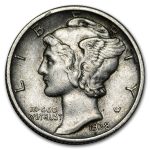 1938-D Mercury Dime AU