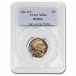 1938-D/S Buffalo Nickel MS-66 PCGS