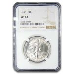 1938 Walking Liberty Half Dollar MS-63 NGC