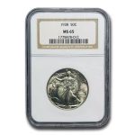 1938 Walking Liberty Half Dollar MS-65 NGC