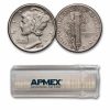 1939-D Mercury Dime 50-Coin Roll Avg Circ