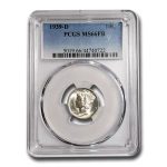 1939-D Mercury Dime MS-66 PCGS (FB)
