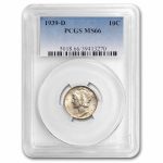 1939-D Mercury Dime MS-66 PCGS