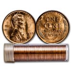 1939 Lincoln Cent 50-Coin Roll BU