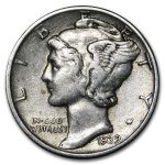 1939 Mercury Dime XF
