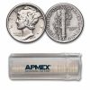 1939-S Mercury Dime 50-Coin Roll Avg Circ