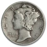 1939-S Mercury Dime Good/VF