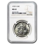 1939-S Walking Liberty Half Dollar MS-63 NGC