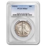1939-S Walking Liberty Half Dollar MS-64 PCGS