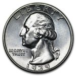 1939-S Washington Quarter AU