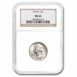 1939-S Washington Quarter MS-65 NGC