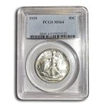 1939 Walking Liberty Half Dollar MS-64 PCGS