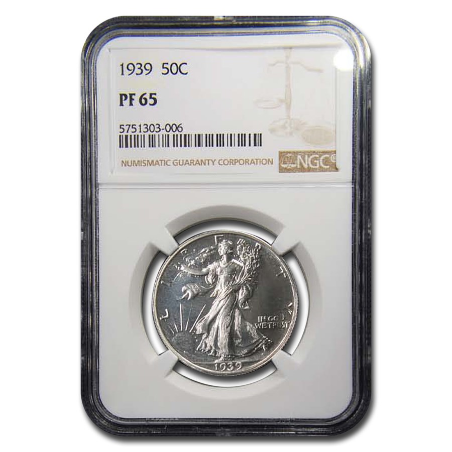 1939 Walking Liberty Half Dollar PF-65 NGC