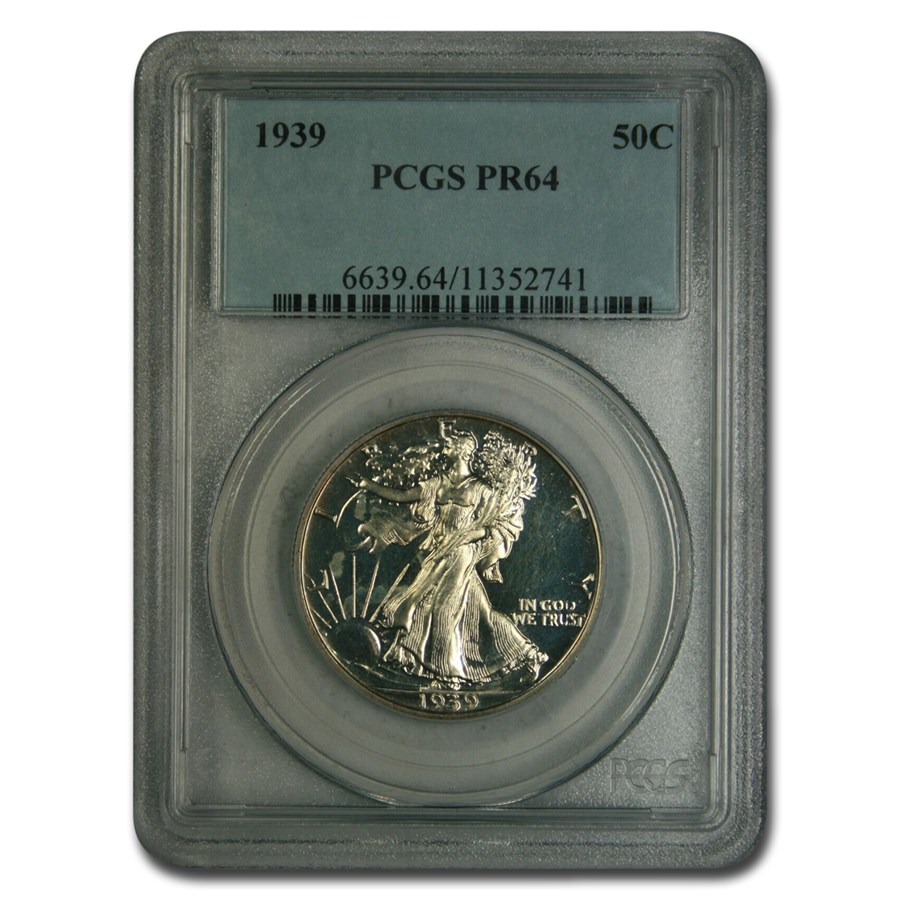 1939 Walking Liberty Half Dollar PR-64 PCGS