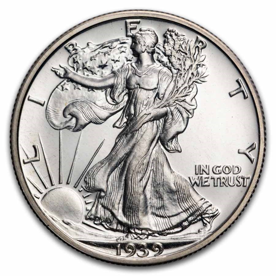 1939 Walking Liberty Half Dollar Proof