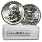 1939 Washington Quarter 40-Coin Roll BU