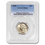 1939 Washington Quarter MS-66 PCGS