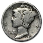 1940-D Mercury Dime Good/VF