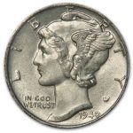1940-D Mercury Dime XF