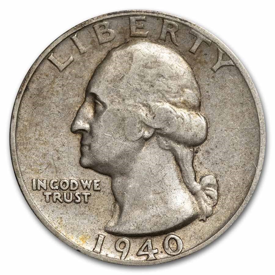 1940-D Washington Quarter VF