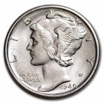 1940-S Mercury Dime AU