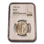 1940-S Walking Liberty Half Dollar MS-63 NGC