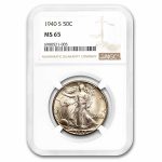 1940-S Walking Liberty Half Dollar MS-65 NGC